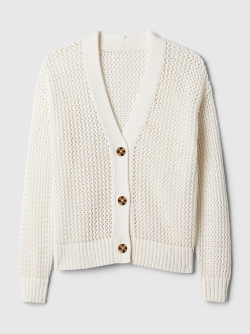 Gap crochet cardigan sweater, off white